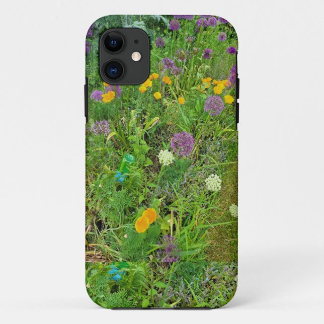 Purple Allium iPhone / iPad case (Back)