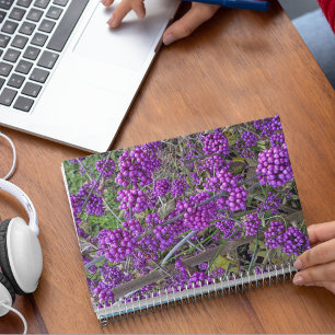 Purple American Beautyberry Botanical Notebook