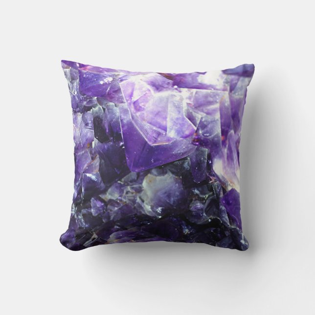 Purple amethyst cushion (Front)