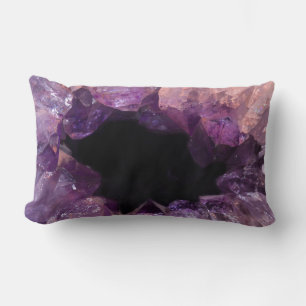 Purple Amethyst Lumbar Cushion