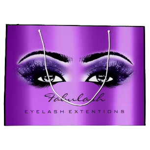 Purple Amethyst Makeup Glitter Beauty Cosmetics Large Gift Bag