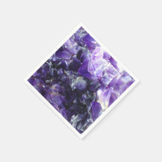 Purple amethyst napkin