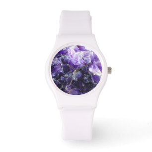 Purple amethyst watch