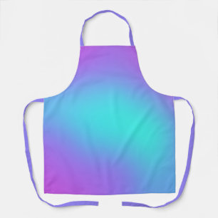 Purple and Aqua Colourful Gradient Apron