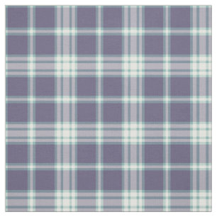 Purple and Aqua Plaid Fabric