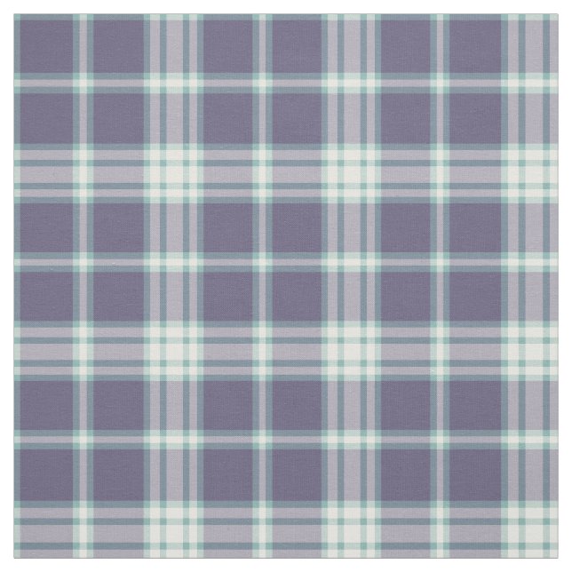 Purple and Aqua Plaid Fabric (Swatch)