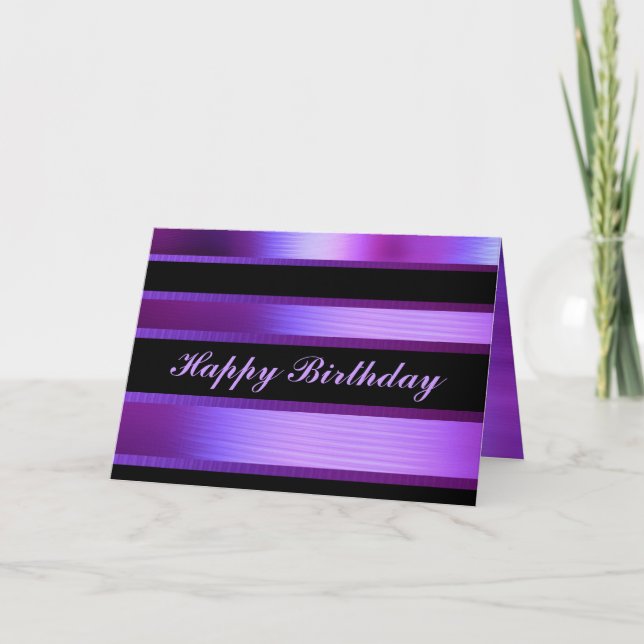 Purple And Black Card (Front)