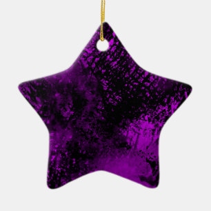 Purple and Black  Ceramic Decoration