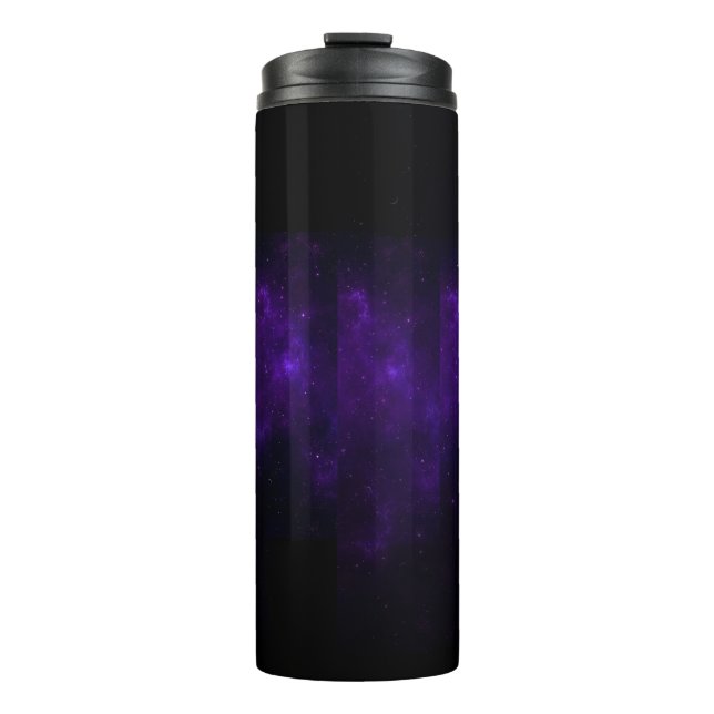 Purple and Black Coffee, Water Insulated Bottle   (Front)