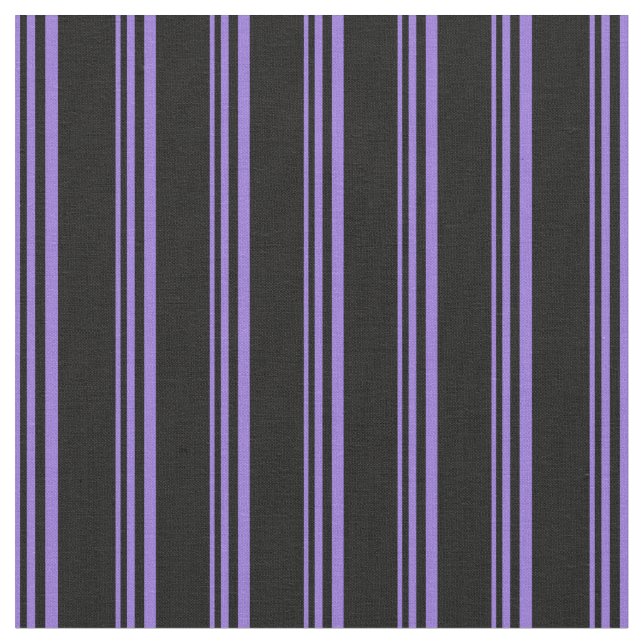 Purple and Black Coloured Pattern Fabric (Close Up)