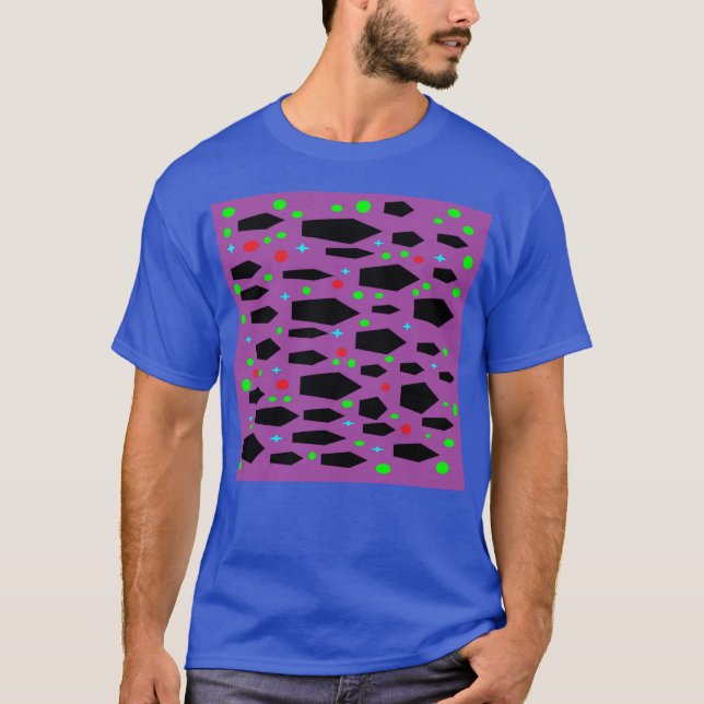 Purple and black design pattern T-Shirt (Front)