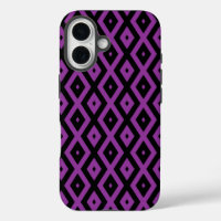 Purple and black diamond pattern