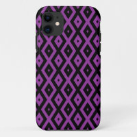Purple and black diamond pattern