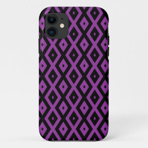 Purple and black diamond pattern Case-Mate iPhone case