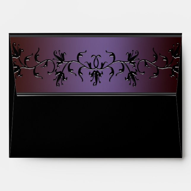 Purple and Black Envelopes (Back (Top Flap))
