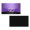 Purple and Black Joined Hearts Place Card