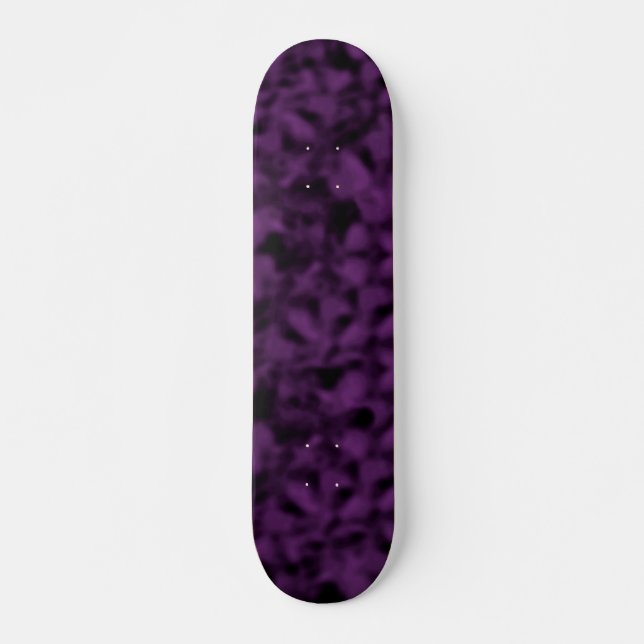 Purple and Black Mottled Skateboard (Front)