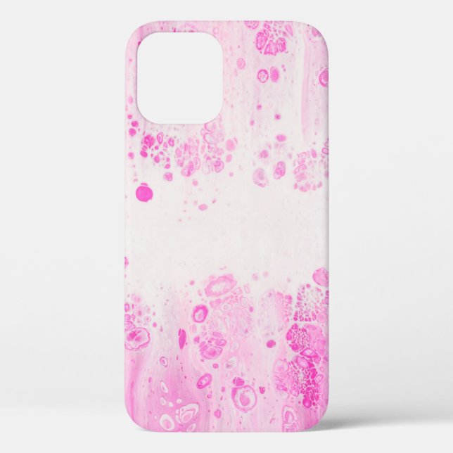 PURPLE AND BLACK POLKA DOT TEXTILE Case-Mate iPhone CASE (Back)