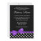 Purple and Black Polka Dots Bow Bat Mitzvah