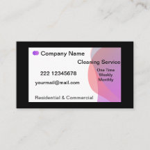purple and Black Professional Cleaning Service