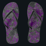 Purple and Black Rose Gothic Wedding Flip-Flops Jandals<br><div class="desc">Our black and purple floral rose gothic wedding flip-flop sandals are made to match out Gothic Purple & Black Rose Wedding Collection. Dark black and deep Purple contrast with an abundance of dark floral motifs. Script font paired with serif font, lends to an artistic look that matches well with gothic...</div>