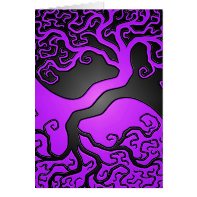 Purple and Black Yin Yang Tree (Front)