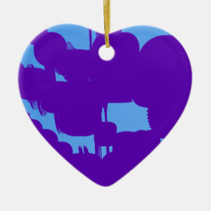 purple and blue 788212 abstract art ceramic tree decoration