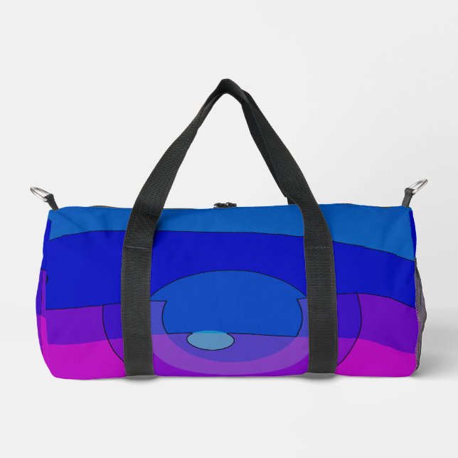 Purple And Blue Abstract 1007 Duffle Bag (Front)