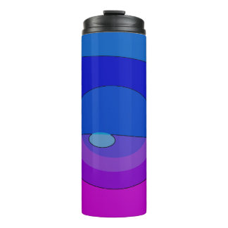 Purple And Blue Abstract 1007 Thermal Tumbler