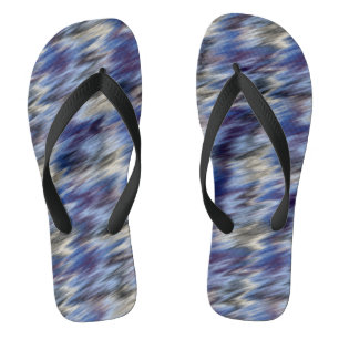 purple and blue abstract jandals