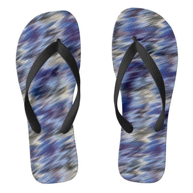 purple and blue abstract jandals (Footbed)