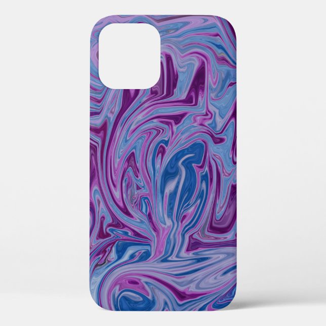 Purple and blue abstract painting Case-Mate iPhone case (Back)