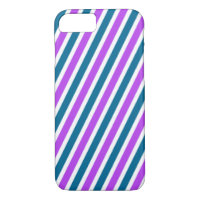 Purple and Blue Diagonal Stripes