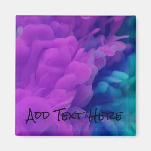 Purple and Blue Digital Smoke Magnet