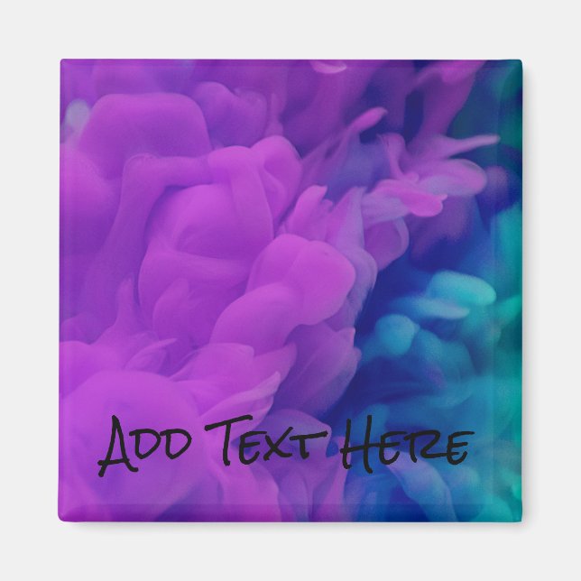 Purple and Blue Digital Smoke Magnet (Front)