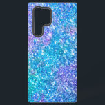Purple and blue faux glitter background samsung galaxy case<br><div class="desc">Image of a glitter texture with purple,  blue,  and green tones.</div>
