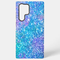 Purple and blue faux glitter background