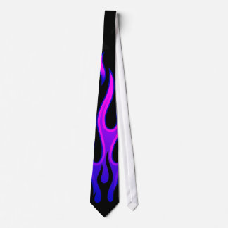 Purple and Blue Flame Tie! It's Hot, Hot Hot!! Tie