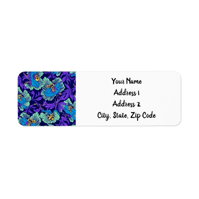 Purple and Blue Flowers William Morris (Front)