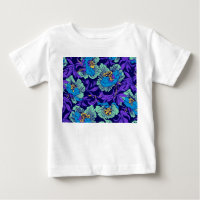 Purple and Blue Flowers William Morris