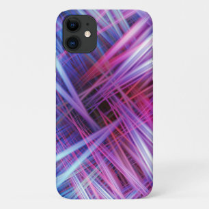 Purple and blue light beams pattern Case-Mate iPhone case