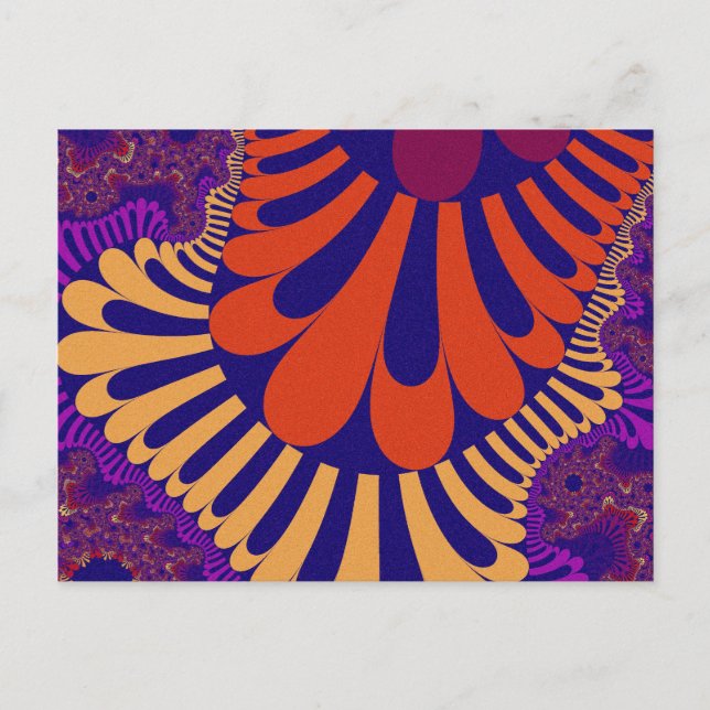 Purple and Blue Loop Postcard (Front)