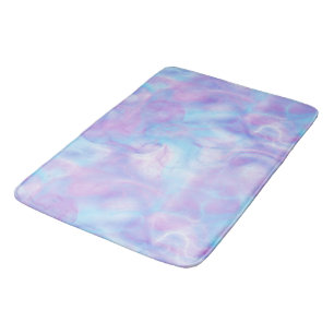 purple and blue Marble abstract Bath Mat