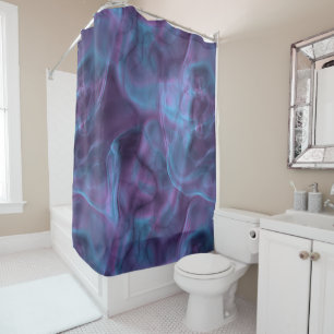 purple and blue Marble abstract Shower Curtain