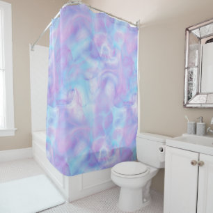 purple and blue Marble abstract Shower Curtain