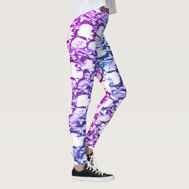 Purple and Blue Rockface Leggings (Right)