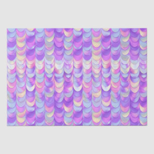 Purple and Blue Scales Iridescent Gradient Tissue Paper