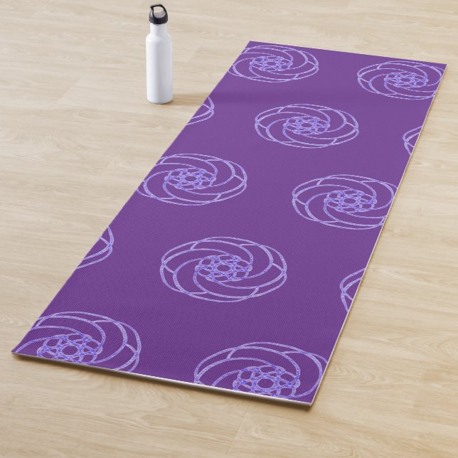 Purple and Blue Simple Modern Yoga Mat (In Situ)
