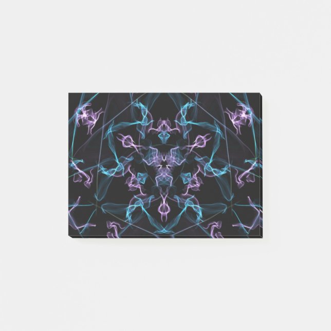 Purple and Blue Triangle Mandala Post-it Notes (Front)