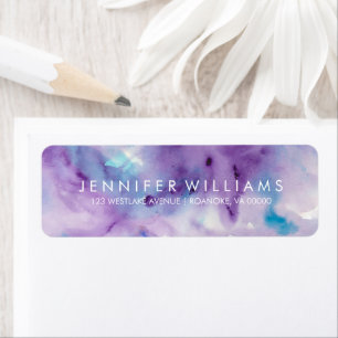 Purple and Blue Watercolor